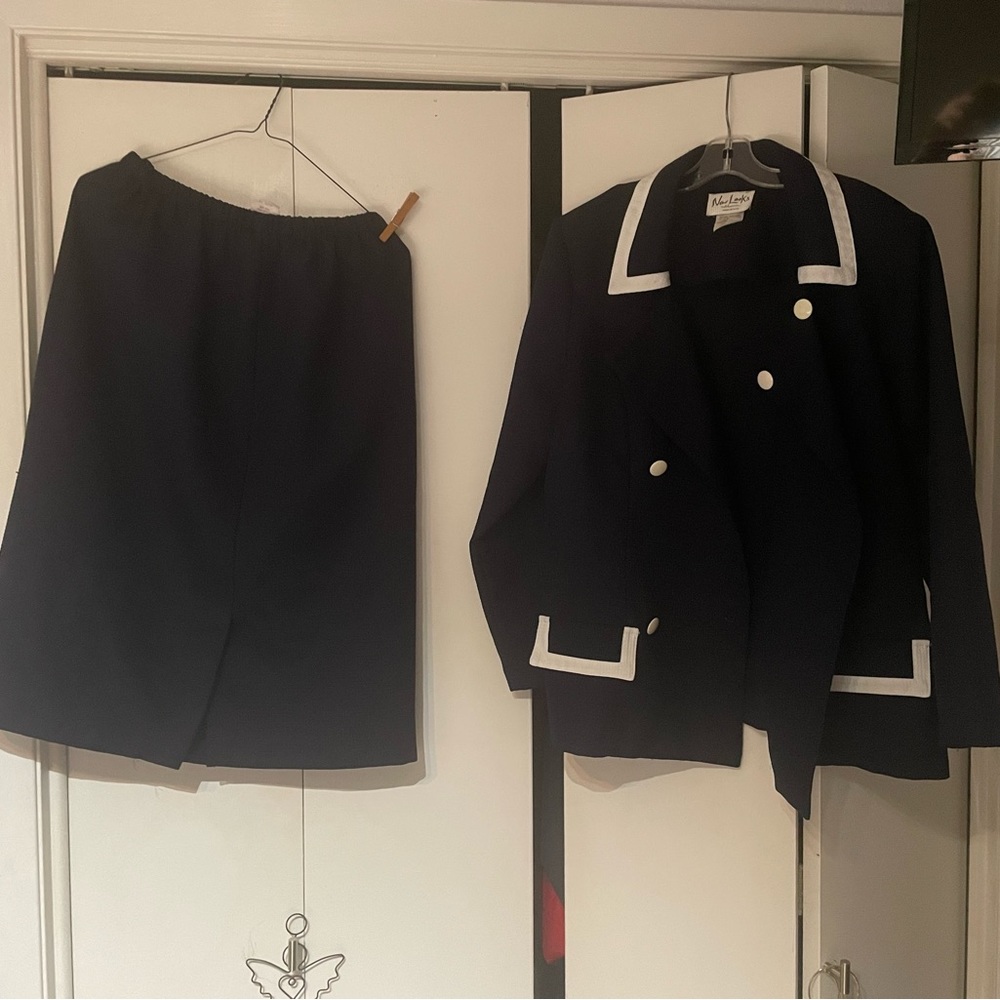 New Looks Blue & White Business Suit